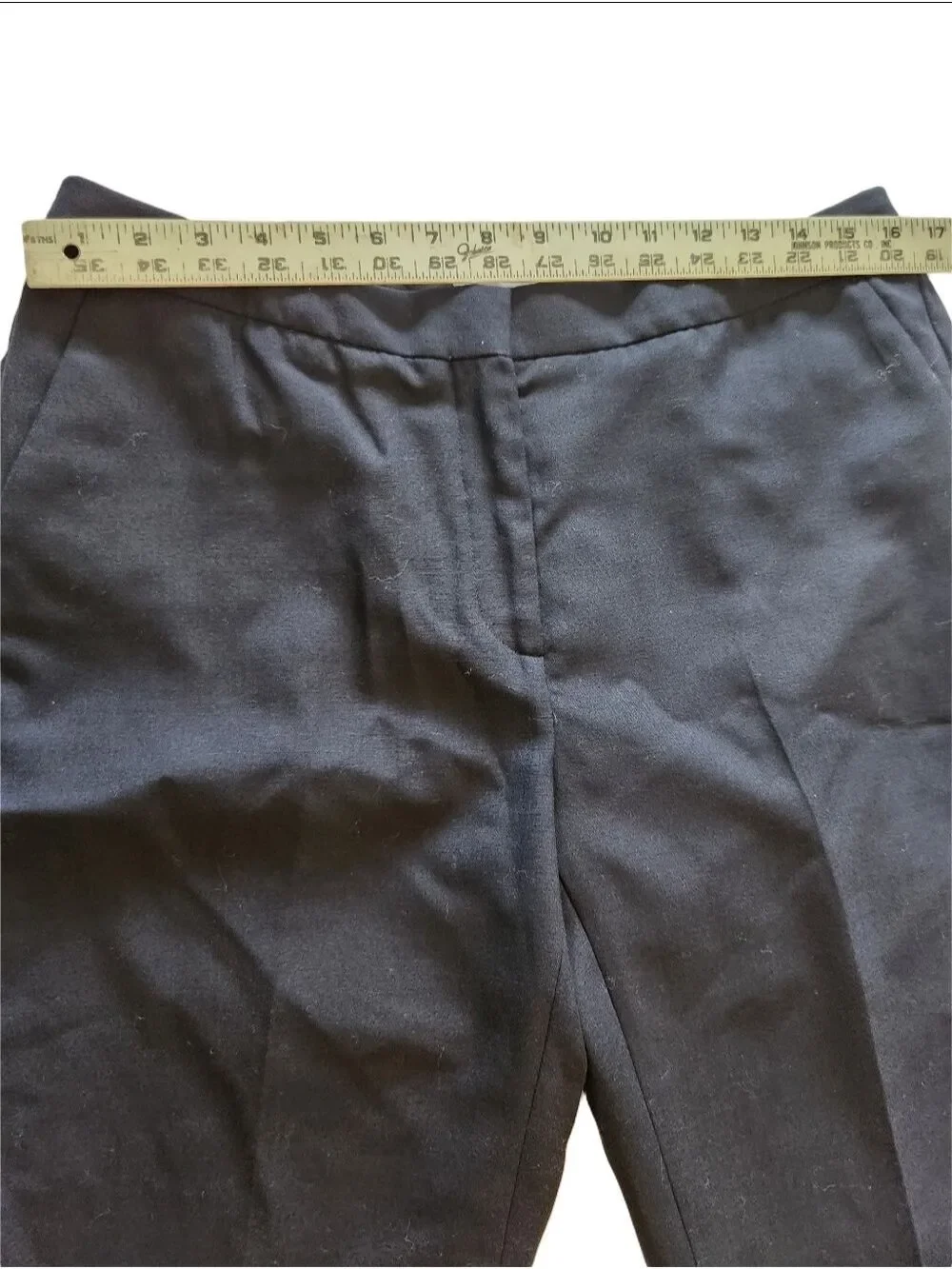 REISS Faulkner Navy Blue Slim Leg Wool Blend Trousers - US 10 / UK 14 - Picture 10 of 10